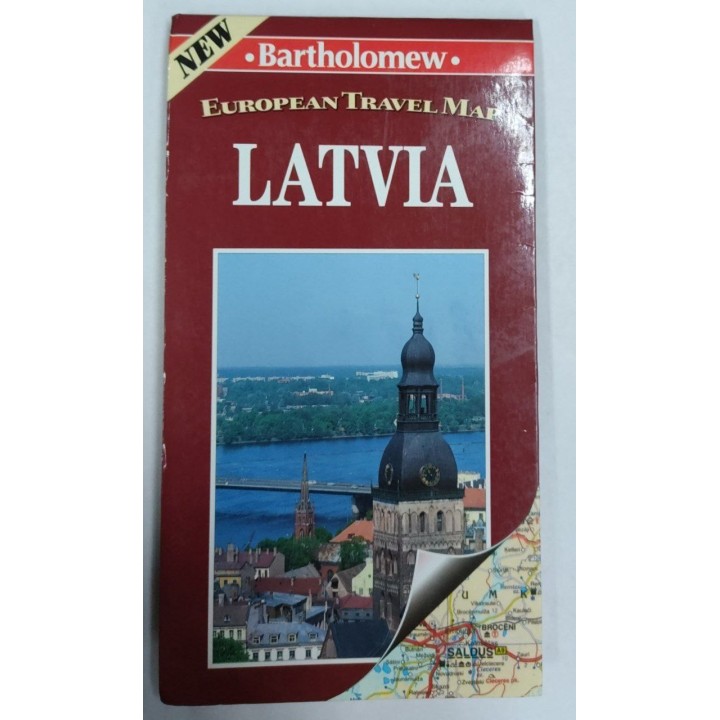 Latvia (European Travel Maps)